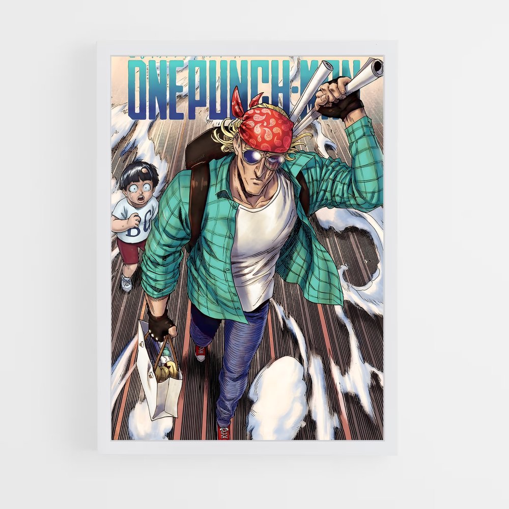 ap-king one punch man-8 cadre Blanc