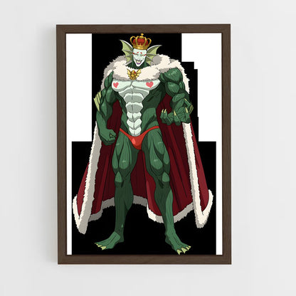 ap-king one punch man-9 cadre Bois foncé