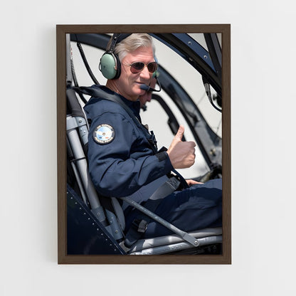 ap-king philippe-1 cadre Bois foncé