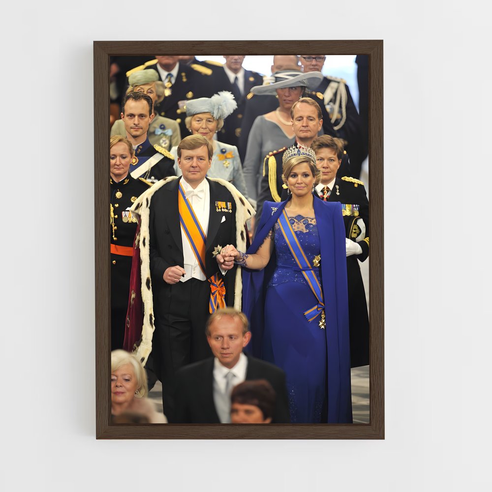 ap-king willem alexander-2 cadre Bois foncé