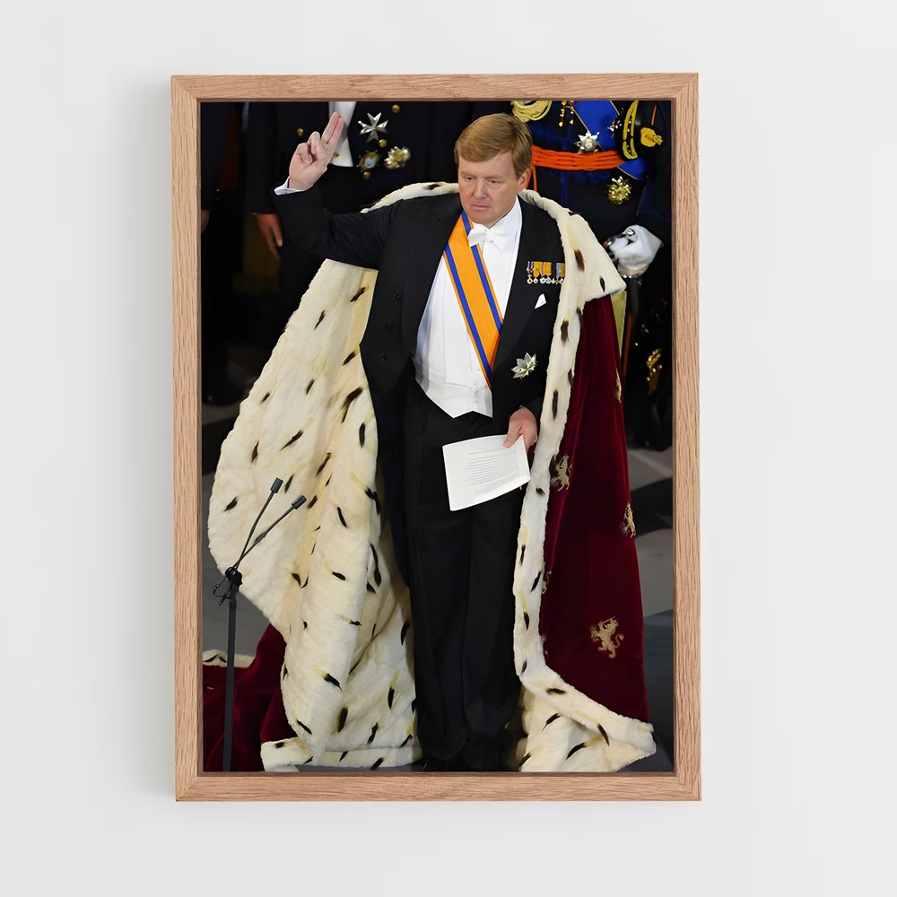 ap-king willem alexander-3 cadre Bois clair