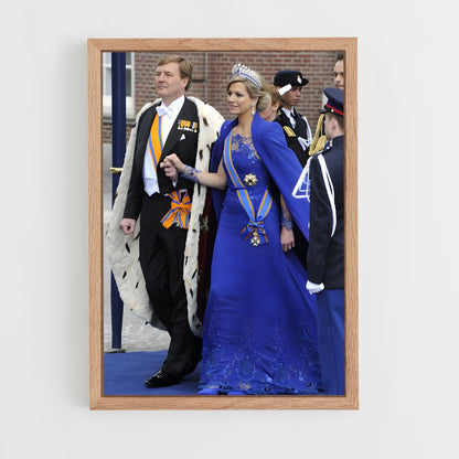 ap-king willem alexander-4 cadre Bois clair