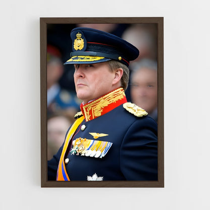 ap-king willem alexander-5 cadre Bois foncé