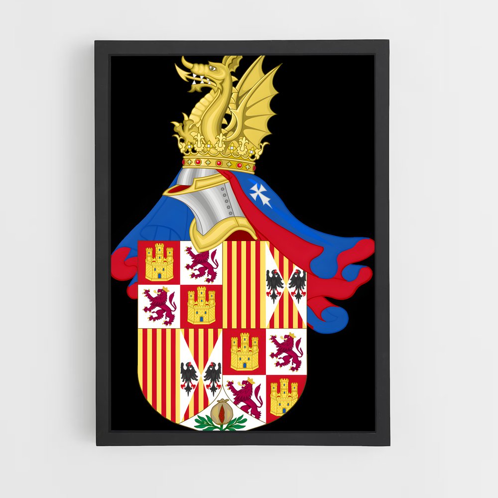 ap-kingdom of aragon flag-1 cadre Noir