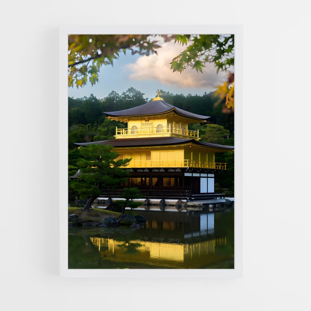 ap-kinkaku ji-3 cadre Blanc