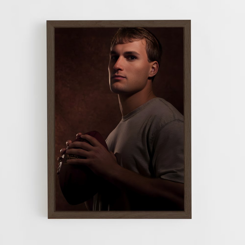 ap-kirk cousins-2 cadre Bois foncé