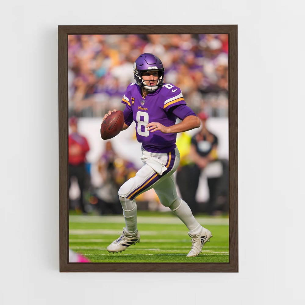 ap-kirk cousins-5 cadre Bois foncé