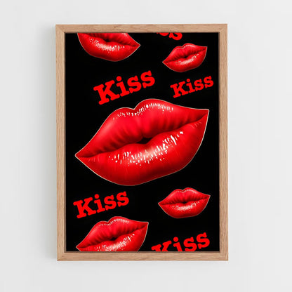 ap-kissing lips-1 cadre Bois clair