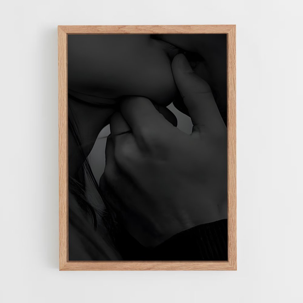 ap-kissing lips-4 cadre Bois clair