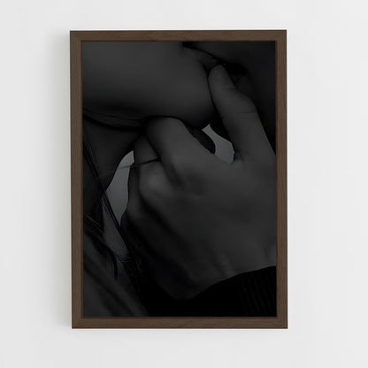 ap-kissing lips-4 cadre Bois foncé
