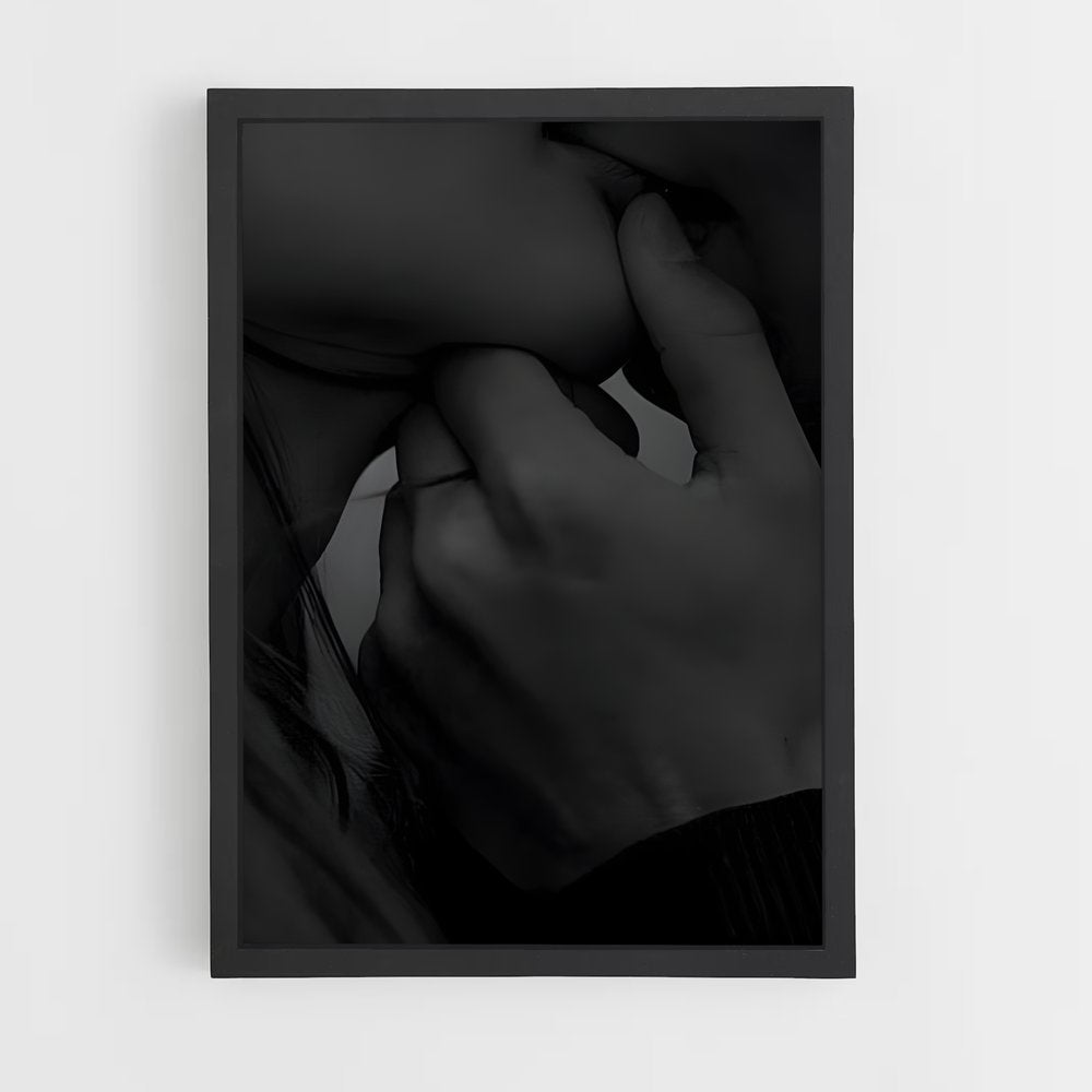 ap-kissing lips-4 cadre Noir