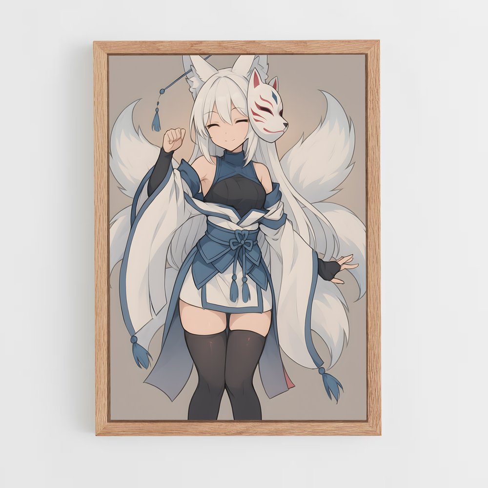 ap-kitsune-1 cadre Bois clair