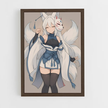 ap-kitsune-1 cadre Bois foncé