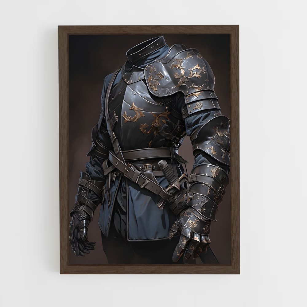 ap-knight armor-1 cadre Bois foncé