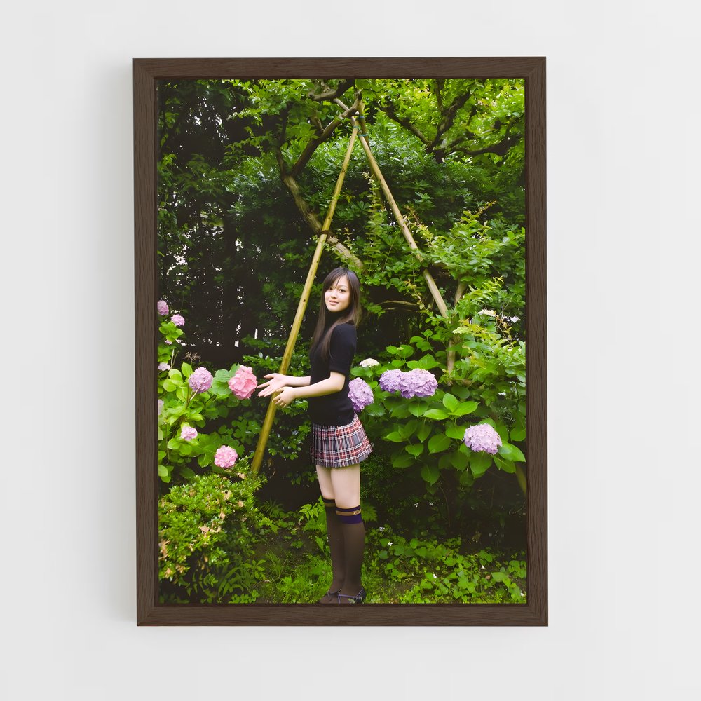ap-koharu kusumi-4 cadre Bois foncé