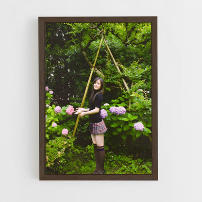 ap-koharu kusumi-4 cadre Bois foncé