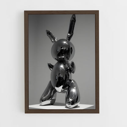ap-koons rabbit-1 cadre Bois foncé