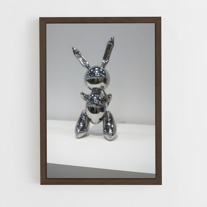 ap-koons rabbit-2 cadre Bois foncé