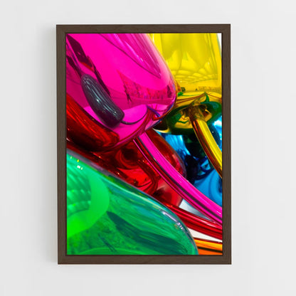 ap-koons tulips-2 cadre Bois foncé