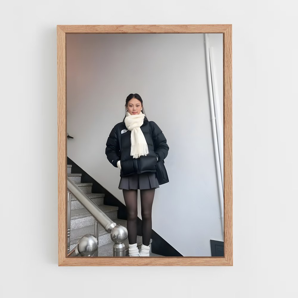 ap-korean fashion-1 cadre Bois clair