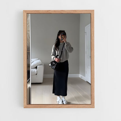 ap-korean fashion-2 cadre Bois clair