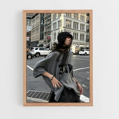 ap-korean fashion-5 cadre Bois clair