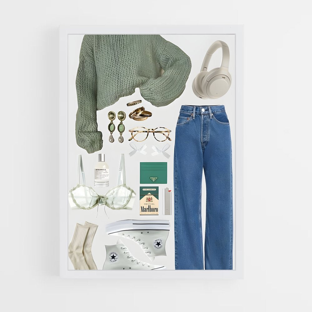 ap-korean fashion-8 cadre Blanc