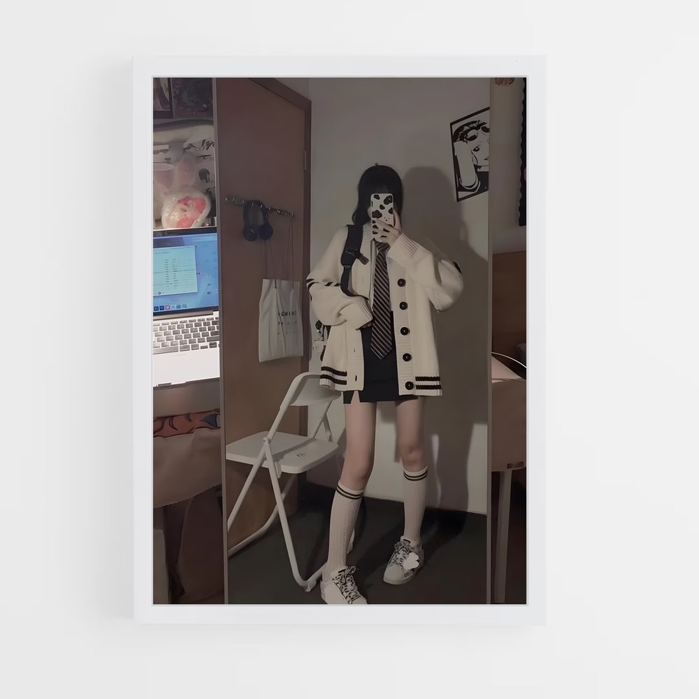ap-korean fashion-9 cadre Blanc