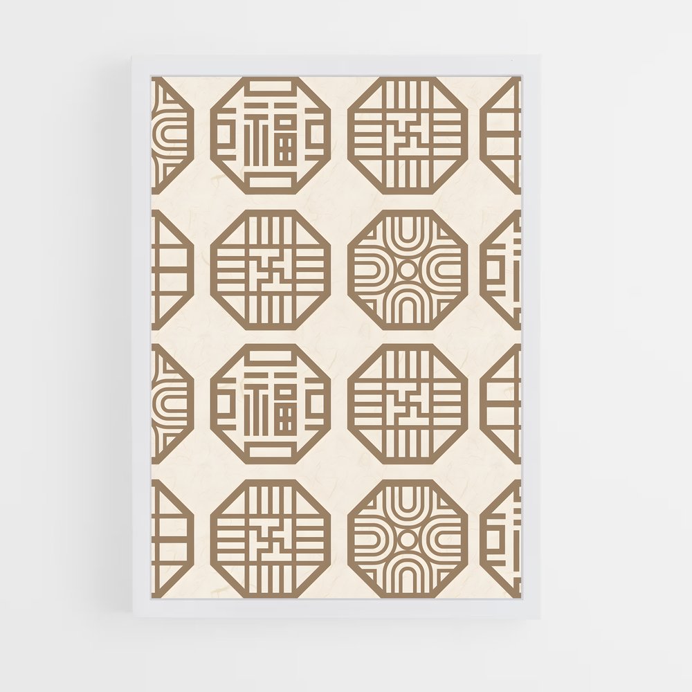 ap-korean patterns-3 cadre Blanc