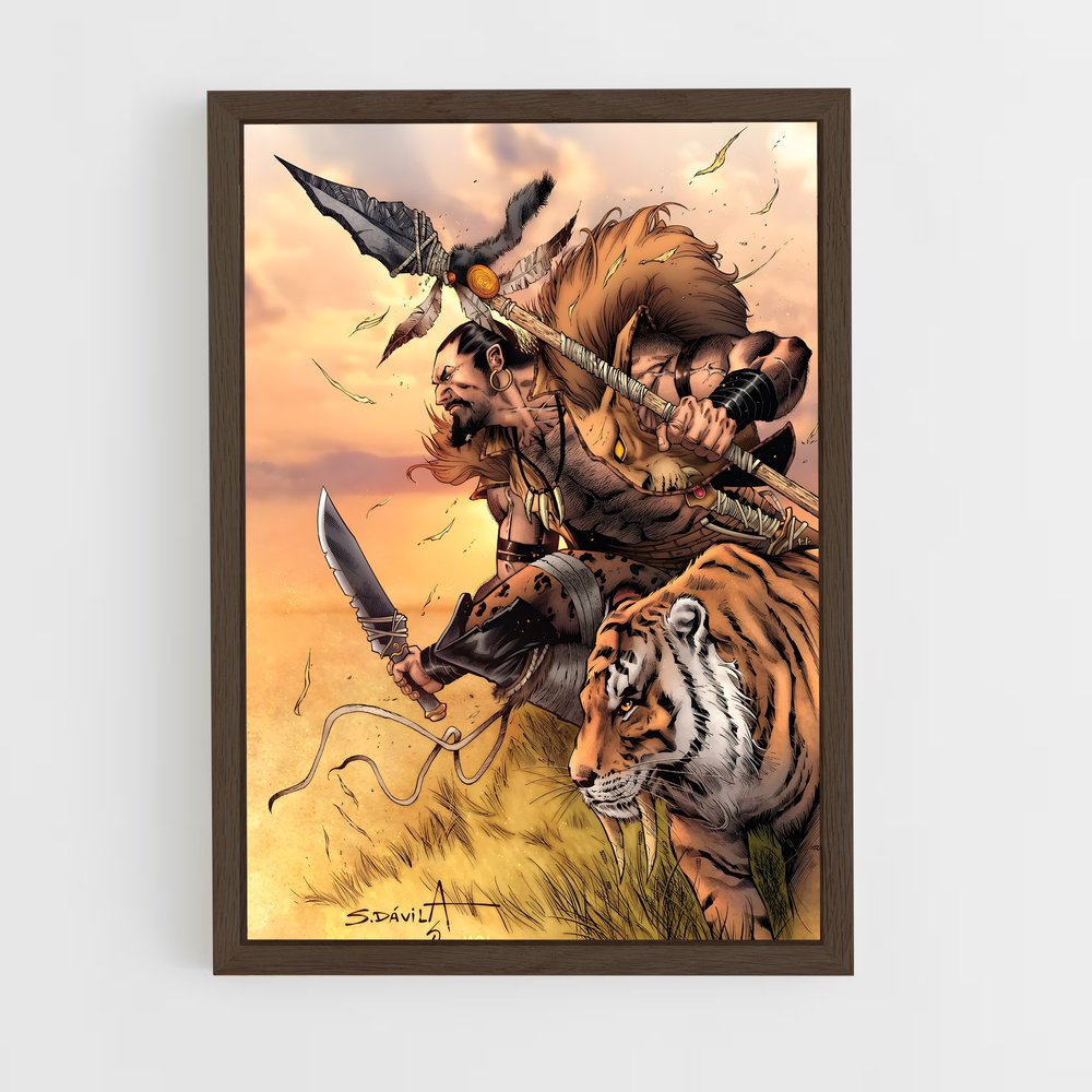ap-kraven the hunter-1 cadre Bois foncé