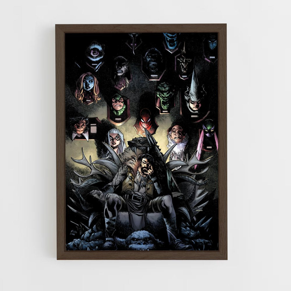 ap-kraven the hunter-4 cadre Bois foncé
