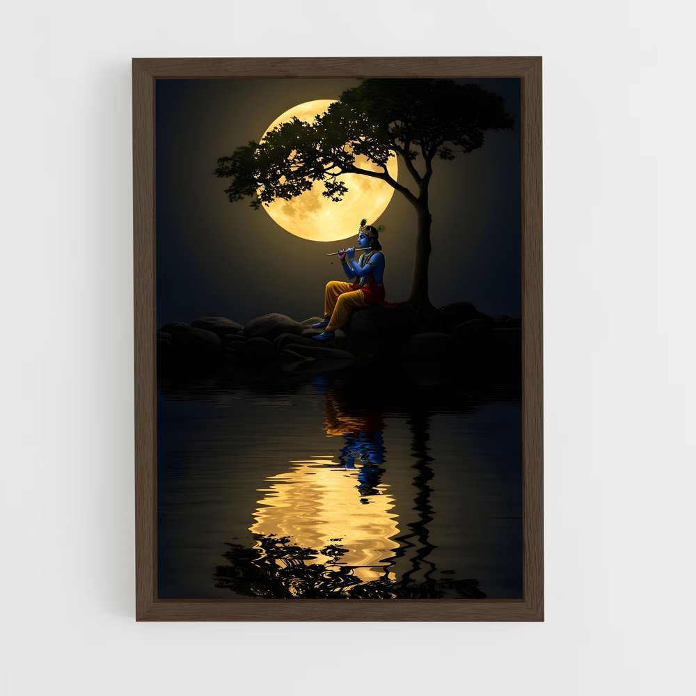 ap-krishna-21 cadre Bois foncé