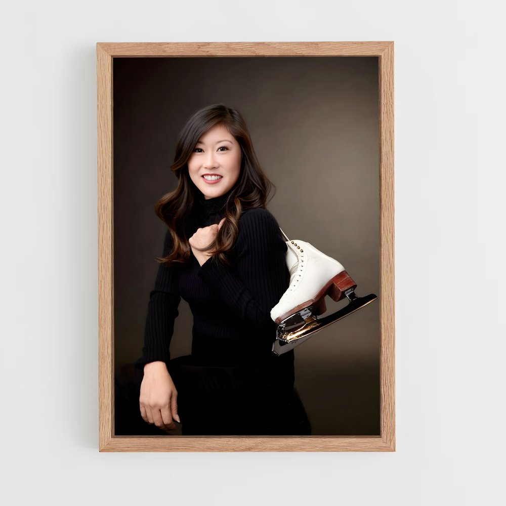 ap-kristi yamaguchi-6 cadre Bois clair