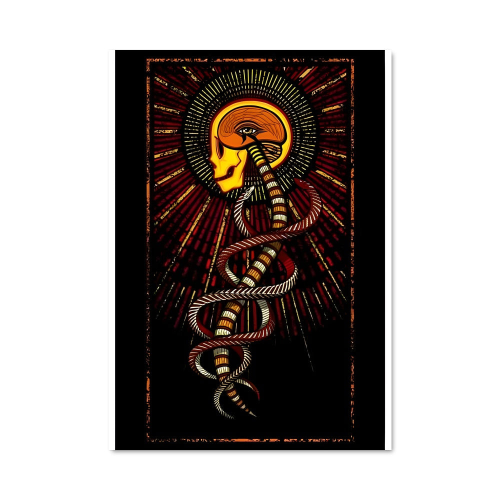 Poster Serpent Lumineux