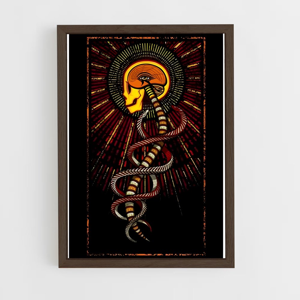 ap-kundalini serpent-2 cadre Bois foncé