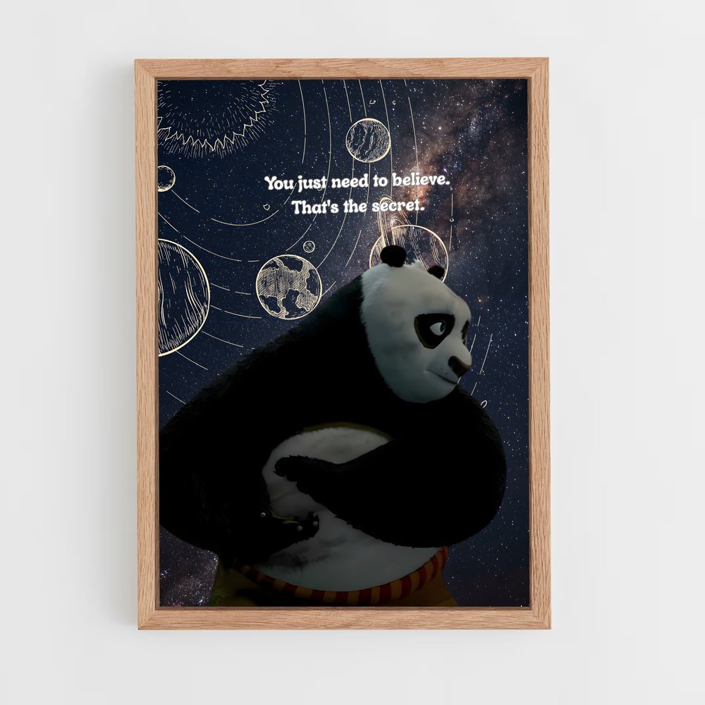 ap-kung fu panda-6 cadre Bois clair