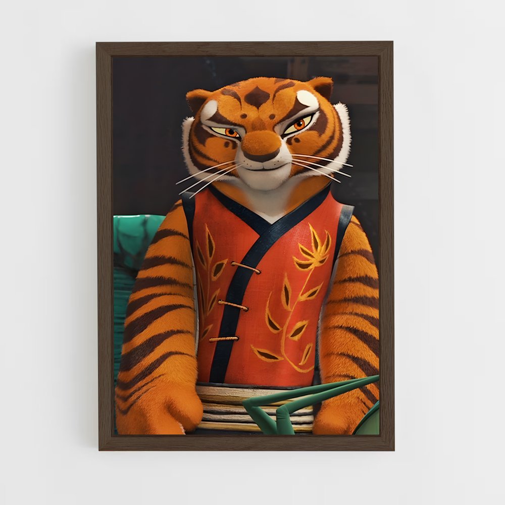 ap-kung fu panda-7 cadre Bois foncé
