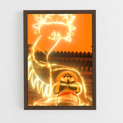 ap-kung fu panda-9 cadre Bois foncé