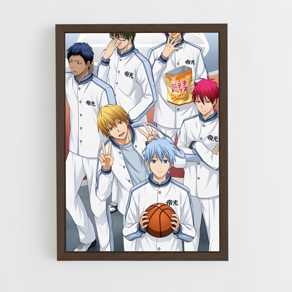 ap-kuroko no basket-6 cadre Bois foncé