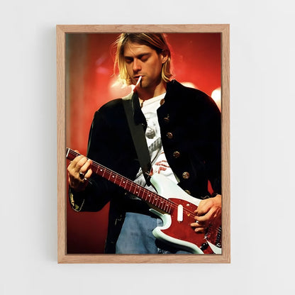 ap-kurt cobain-2 cadre Bois clair