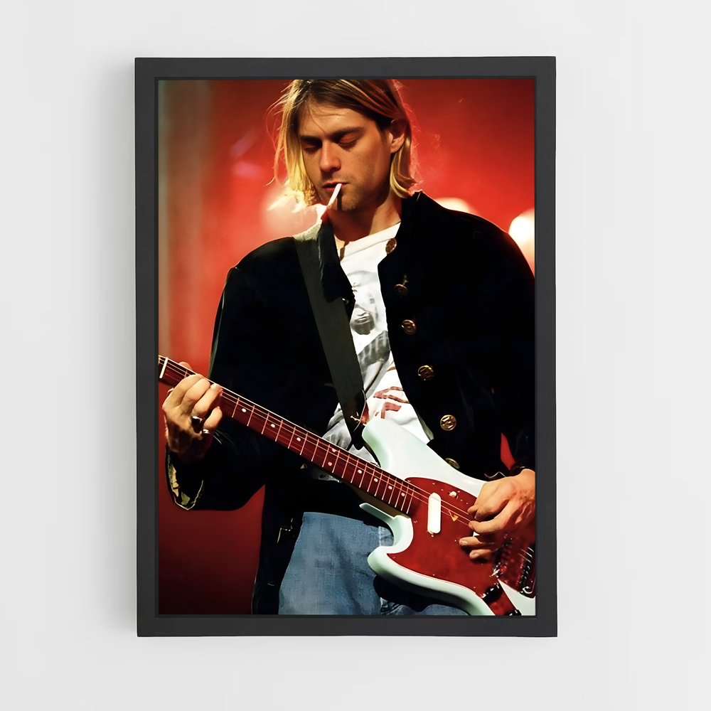ap-kurt cobain-2 cadre Noir