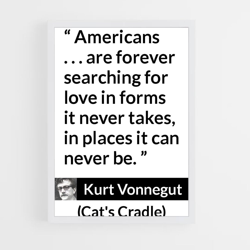 ap-kurt vonnegut-3 cadre Blanc