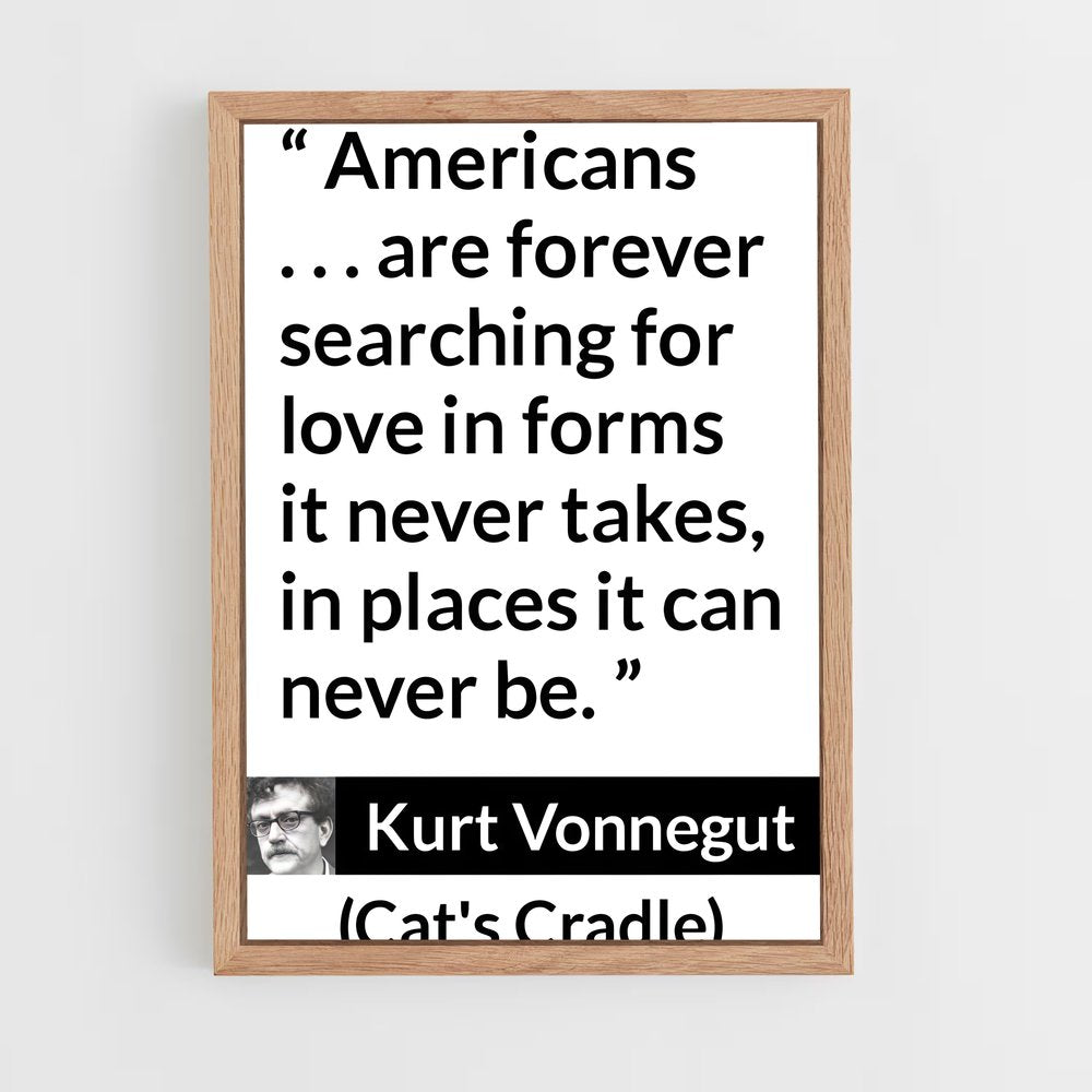ap-kurt vonnegut-3 cadre Bois clair