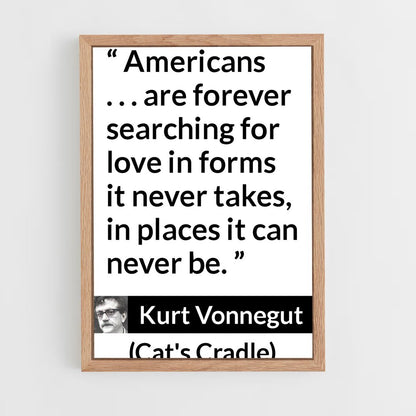 ap-kurt vonnegut-3 cadre Bois clair