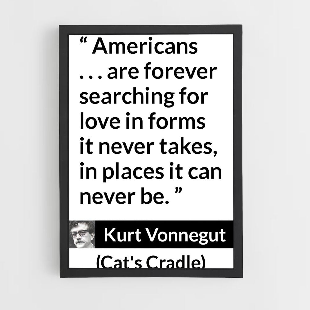 ap-kurt vonnegut-3 cadre Noir