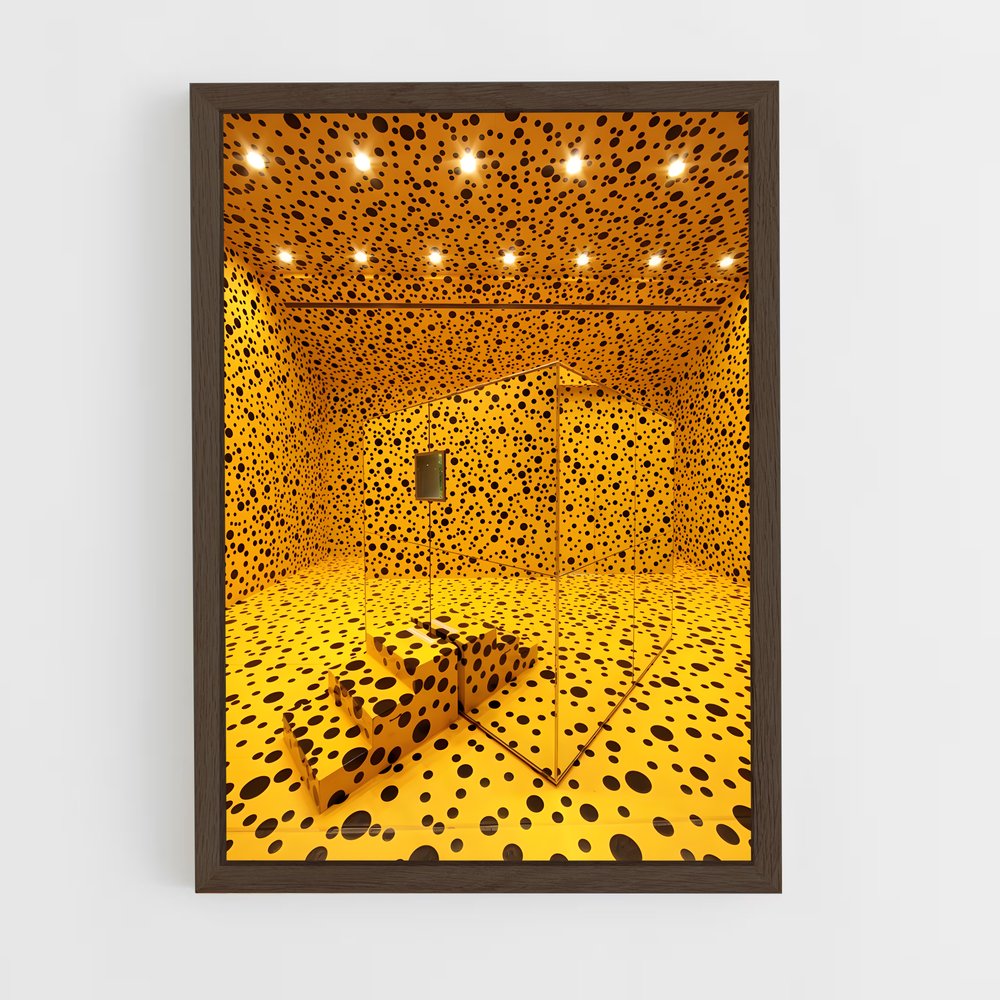 ap-kusama infinity rooms-1 cadre Bois foncé