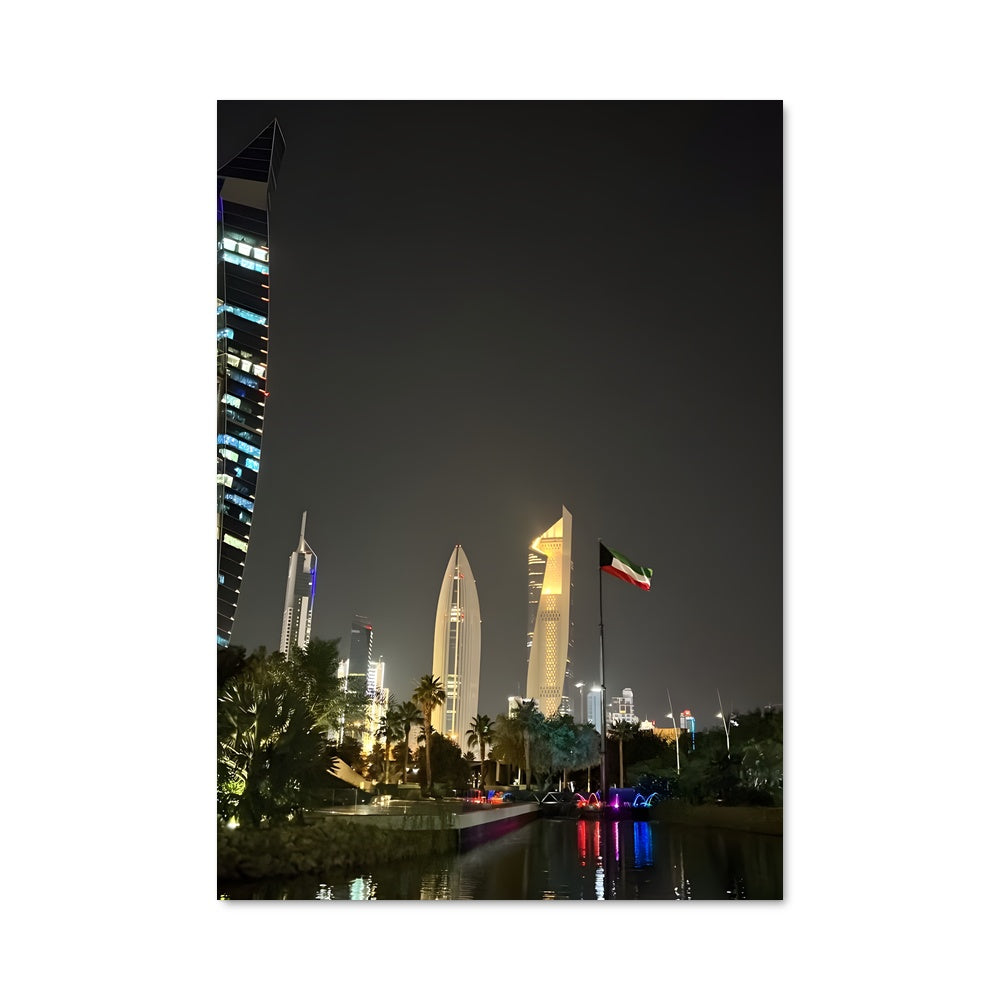 Kuwait Night Poster – Aesthetic Posters