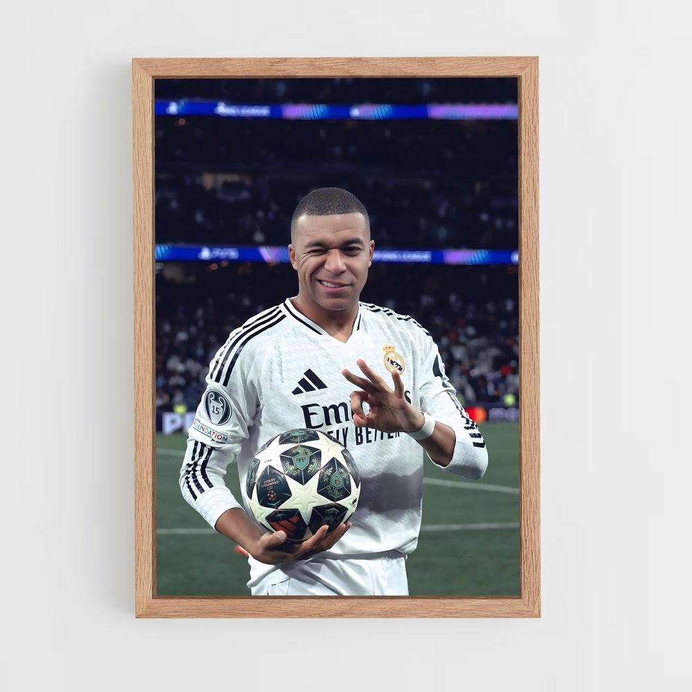 ap-kylian mbappe-4 cadre Bois clair