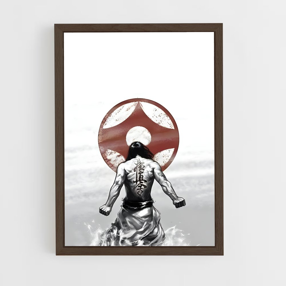 ap-kyokushin-3 cadre Bois foncé