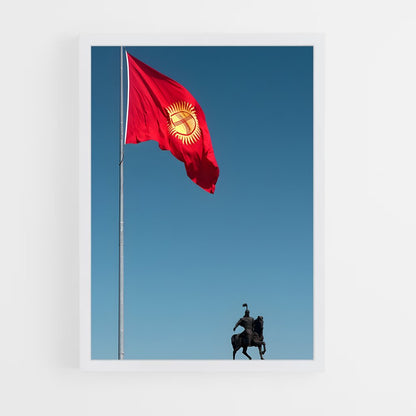 ap-kyrgyzstan flag-2 cadre Blanc